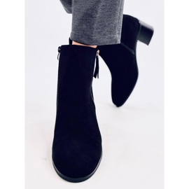 Bottes à talons hauts en éco-daim, noir le noir 2