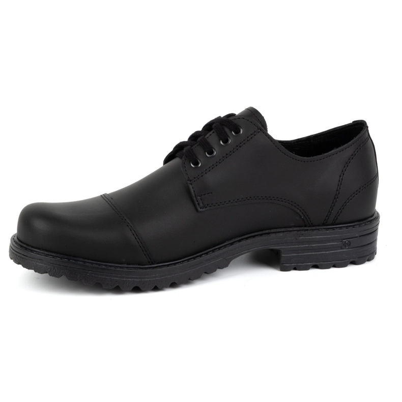 Polbut Chaussures en cuir pour hommes 2120/2 noires 1