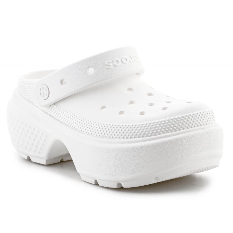 Tongs Crocs Stomp Clog 209347-0WV blanc 2
