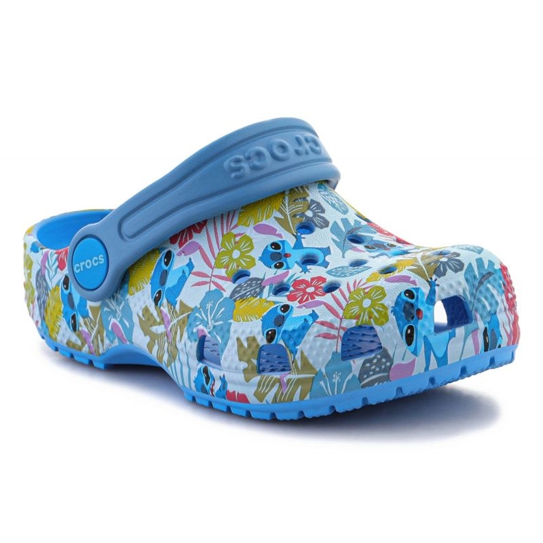 Tongs Crocs Disney Stitch Classic Clog 209471-4TB pour tout-petits bleu 2