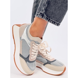 Chaussures de sport chaussettes grises pour femmes 2