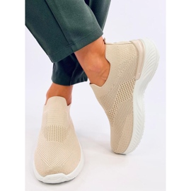 Chaussures chaussettes de sport pour femmes, beiges 1 Chaussures chaussettes de sport pour femmes, beiges 1