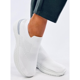 Chaussures chaussettes de sport pour femmes, blanches 2