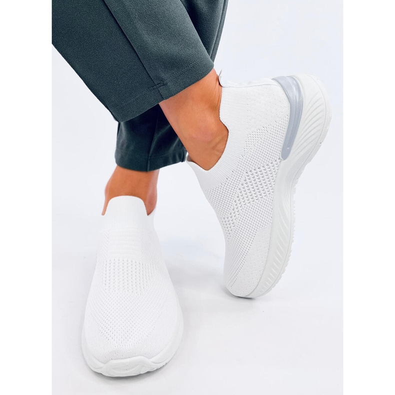 Chaussures chaussettes de sport pour femmes, blanches 1