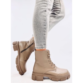 Bottes à lacets, isolées avec de la fourrure vert 5