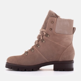 Marco Shoes Bottes pour femmes isolées avec de la laine beige 1 Marco Shoes Bottes pour femmes isolées avec de la laine beige 1