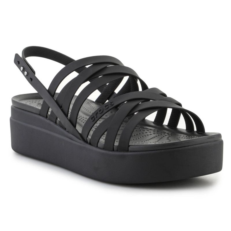 Sandales Crocs Brooklyn Strappy Lowwdg 206751-001 le noir 2