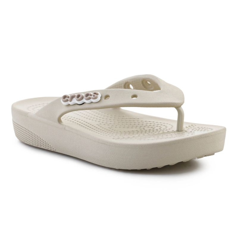 Tongs Crocs Classic Platform Flip 207714-2Y2 beige 2