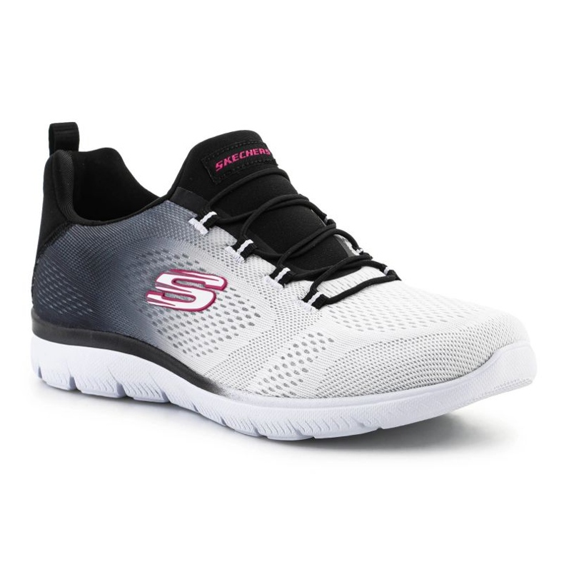 Chaussures Skechers SUMMITS-BRIGHT W 149536-BKW blanche 2 Chaussures Skechers SUMMITS-BRIGHT W 149536-BKW blanche 2