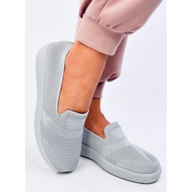 Baskets chaussettes femme, gris 2