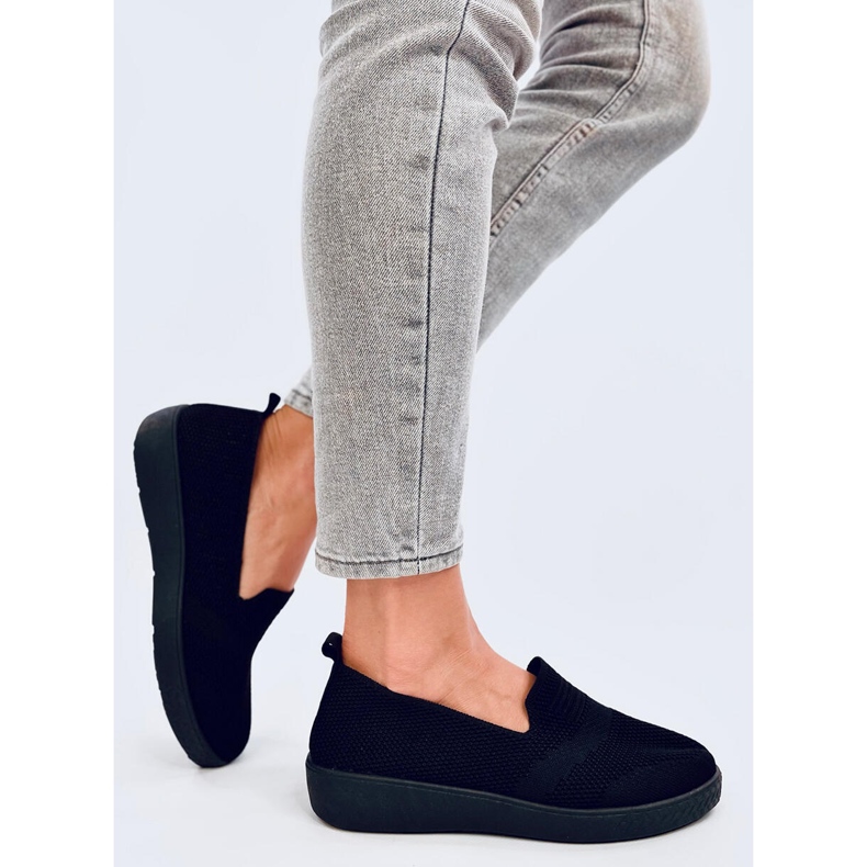 Baskets chaussettes pour femmes, noires le noir 2