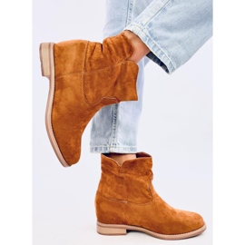 Bottes isolées avec coin caché camel brun 5