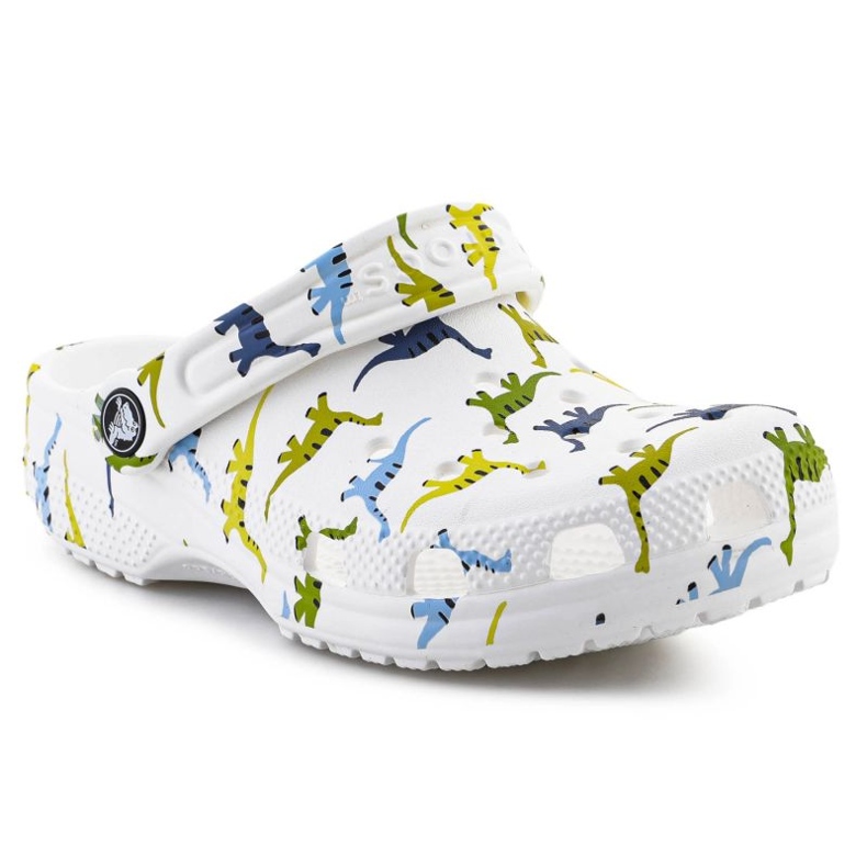 Crocs Classic Character Print Sabot 209695-9DH blanc blanche 1
