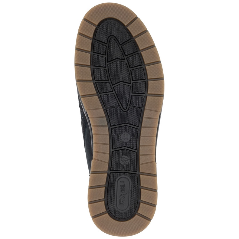 Rieker Bottines isolées en cuir imperméables pour hommes, bleu marine 32344-14 2 Rieker Bottines isolées en cuir imperméables pour hommes, bleu marine 32344-14 2