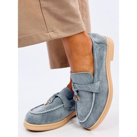 Seastar Mocassins femme en daim bleu 3