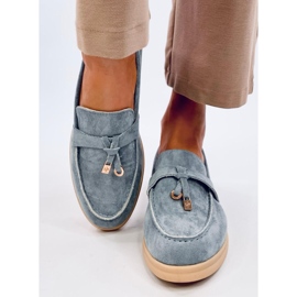 Seastar Mocassins femme en daim bleu 2