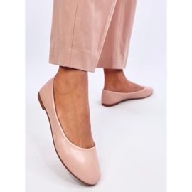 Seastar Ballerines beiges avec empiècement en cuir 4