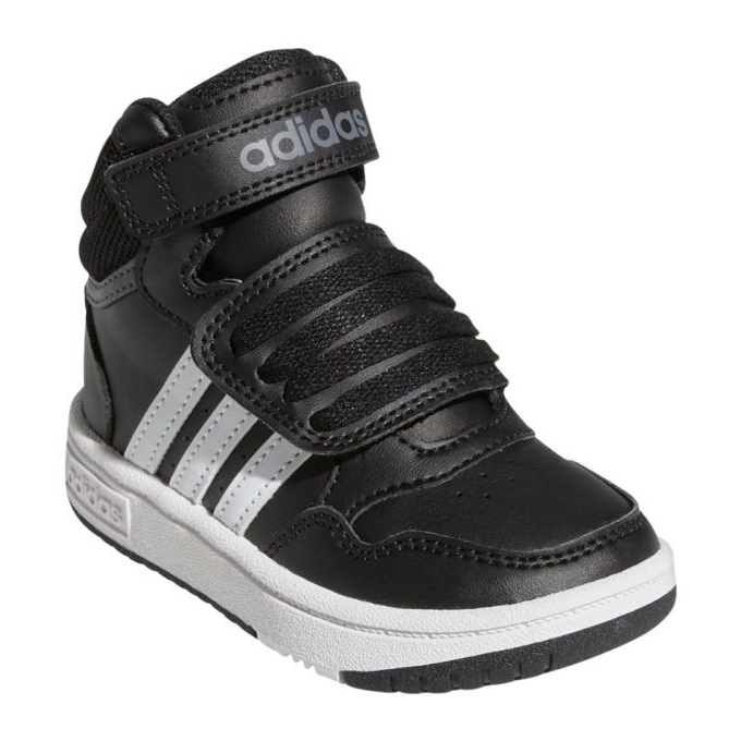 Chaussures Adidas Hoops Mid avec Velcro GW0408 chaussures de sport noires 1