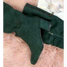 Sergio Leone W SK184D bottes à talons hauts isolées, vert 7
