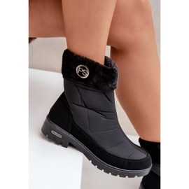 Bottes de neige isolées à la mode pour femmes Progress PROGJ-21-13 Noir le noir 9