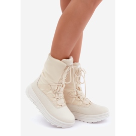 Bottes de neige Inua pour femmes avec isolation Primaloft 4F 4FRAW24FSBSF012 Beige 1