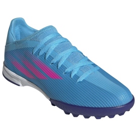 Chaussures Adidas X Speedflow.3 Tf J Jr GW7513 bleu bleu 3