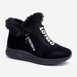 Baskets Bottines Avec Fourrure Pour Femme, Noir le noir 4