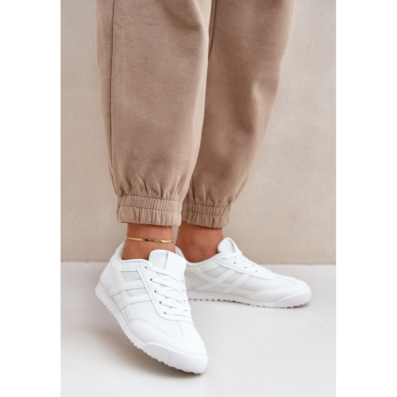 Baskets basses pour femmes, blanc 2