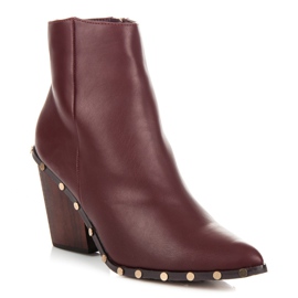 Vices Bottes bordeaux élégantes rouge 1