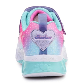 Skechers S Lights Flutter Heart Lights chaussures 302315-LVMT rose 5