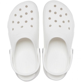 Tongs Crocs Classic Platform Clog 206750-100 blanche 5