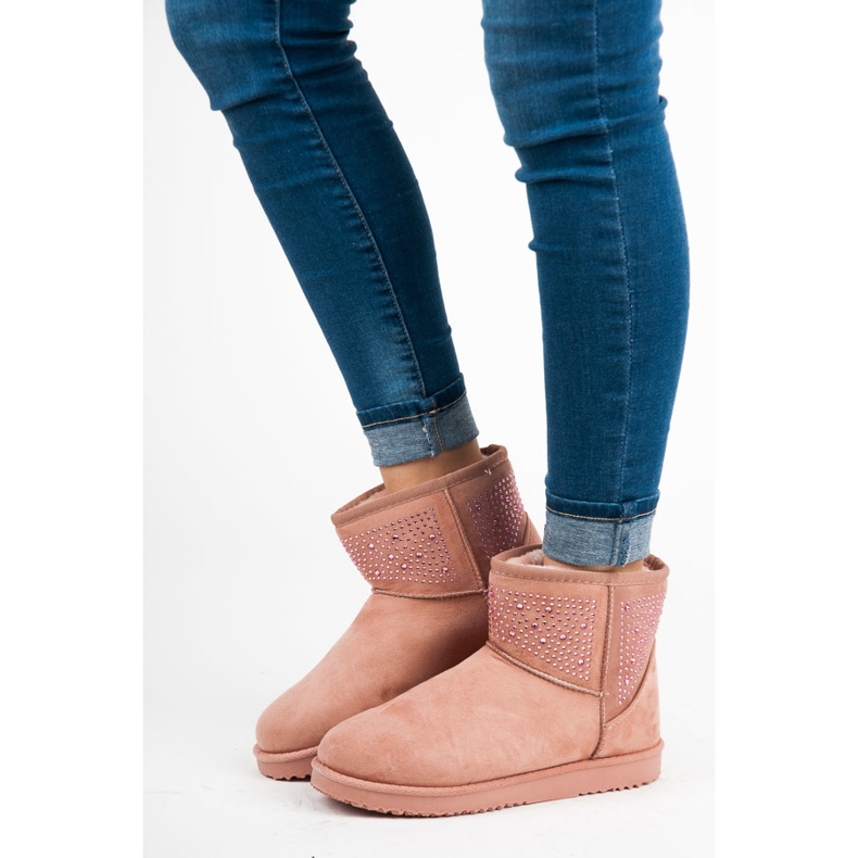 Bottes de neige roses 2