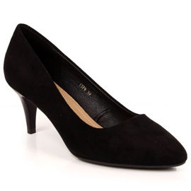 Escarpins stilettos daim noir W Sergio Leone le noir 4