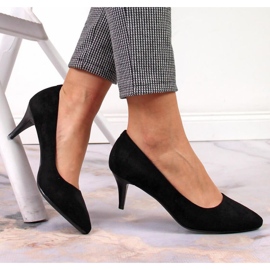 Escarpins stilettos daim noir W Sergio Leone le noir 5