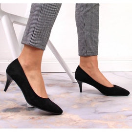 Escarpins stilettos daim noir W Sergio Leone le noir 6
