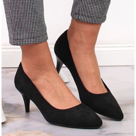 Escarpins stilettos daim noir W Sergio Leone le noir 7