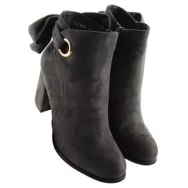 Bottes à talons gris YBS1612 gris 1 Bottes à talons gris YBS1612 gris 1