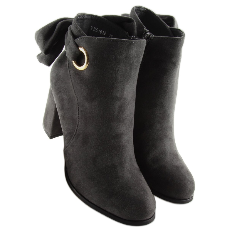 Bottes à talons gris YBS1612 gris 1 Bottes à talons gris YBS1612 gris 1