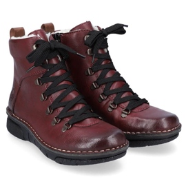 Bottes isolées confortables Rieker W RKR559 rouge 13