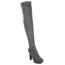 Vices Cuissardes en daim gris foncé 3