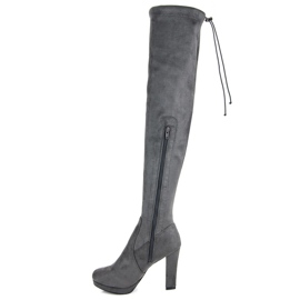 Vices Cuissardes en daim gris foncé 4