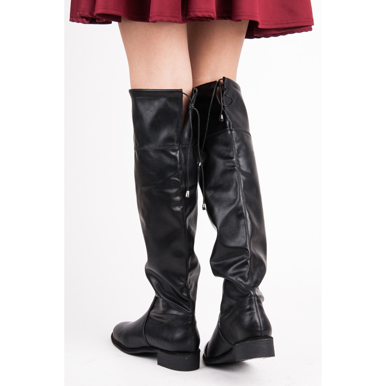 Yes Mile Bottes plates à enfiler le noir 2