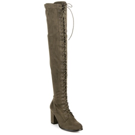 Marquiz Mousquetaires à lacets vert multicolore 1
