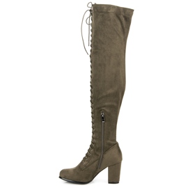 Marquiz Mousquetaires à lacets vert multicolore 2
