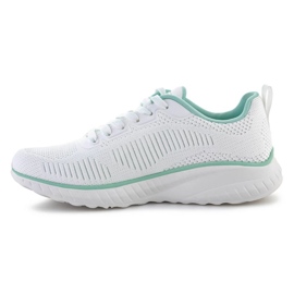 Chaussures Skechers Bobs Squad Chaos Parallel Lines W 117212-OFWT blanche 8