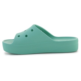 Claquette à plateforme classique Crocs W 208180-3UG vert 8