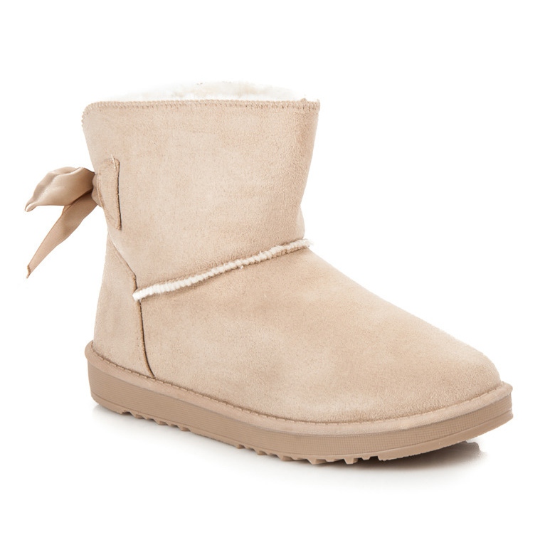Bottes de neige avec un arc brun 1