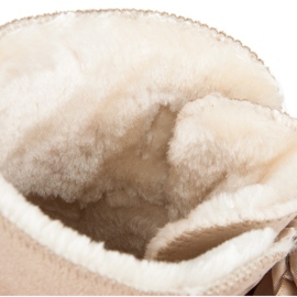 Bottes de neige avec un arc brun 4