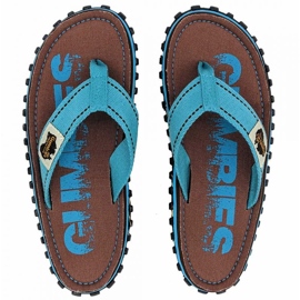 Tongs rétro érodées Islander de Gumbies G-IS-UNI-ERET bleu 4