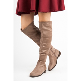 Juliet Bottines beiges avec un liseré 3